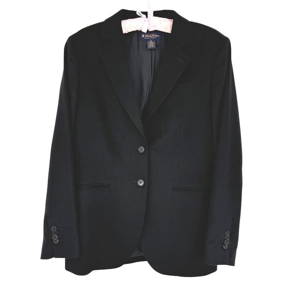 Brooks Brothers Loro Piana Black Italian Luxury Cashmere Blazer Jacket Workwear - Picture 2 of 16